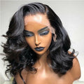 13x4 Lace Front Human Hair Wigs Pre Plucked Virgin Brazilian Hair Glueless Wavy Frontal Lace Wigs 180% Density for Woman