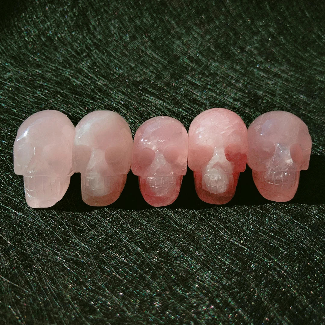 Huiying China cheap rose quartz skulls 2 inch natural healing crystal gifts & crafts