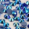 VDD 074 Sapphire AB SS6-SS30 High Quality Hotfix Glass Rhinestones Crystal Flatback Glitter Strass Stones for DIY Crafts Clothes