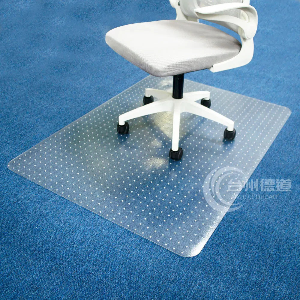 Free Sample Low MOQ Factory Directly PVC Vinyl Office Chair Mats