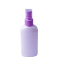 Wholesale 100ml Fine Mist Spray Cosmetic Liquid Bottle White PET with Purple Pump Plastic Screw Cap Seal Packaging for Lotion