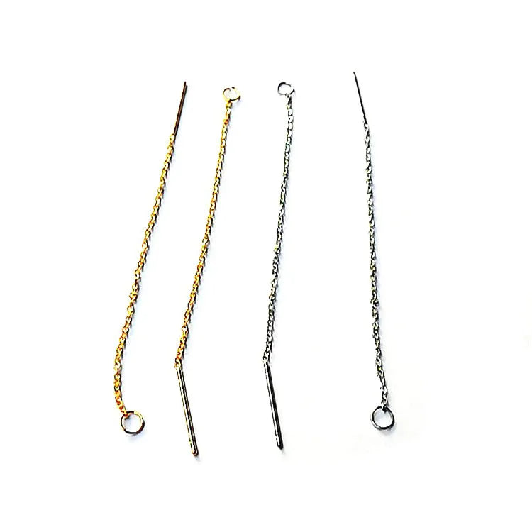 60mm 65mm 80mm 90mm 100mm Length Handmade Diy Accessory Earrings Jewelry Making Stainless Steel Earring Findings