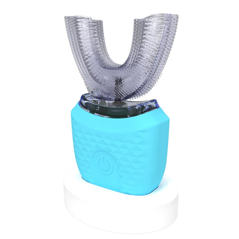 U Shape 360 Degrees Sonic Electric Toothbrush Silicon Automatic Teeth Tooth Brush