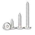 M2 M2.3 M2.6 M3 M4 M5 M6 M8 Stainless Steel 304 Wood Furniture Bevel Flat Head Allen Self Tapping Screw