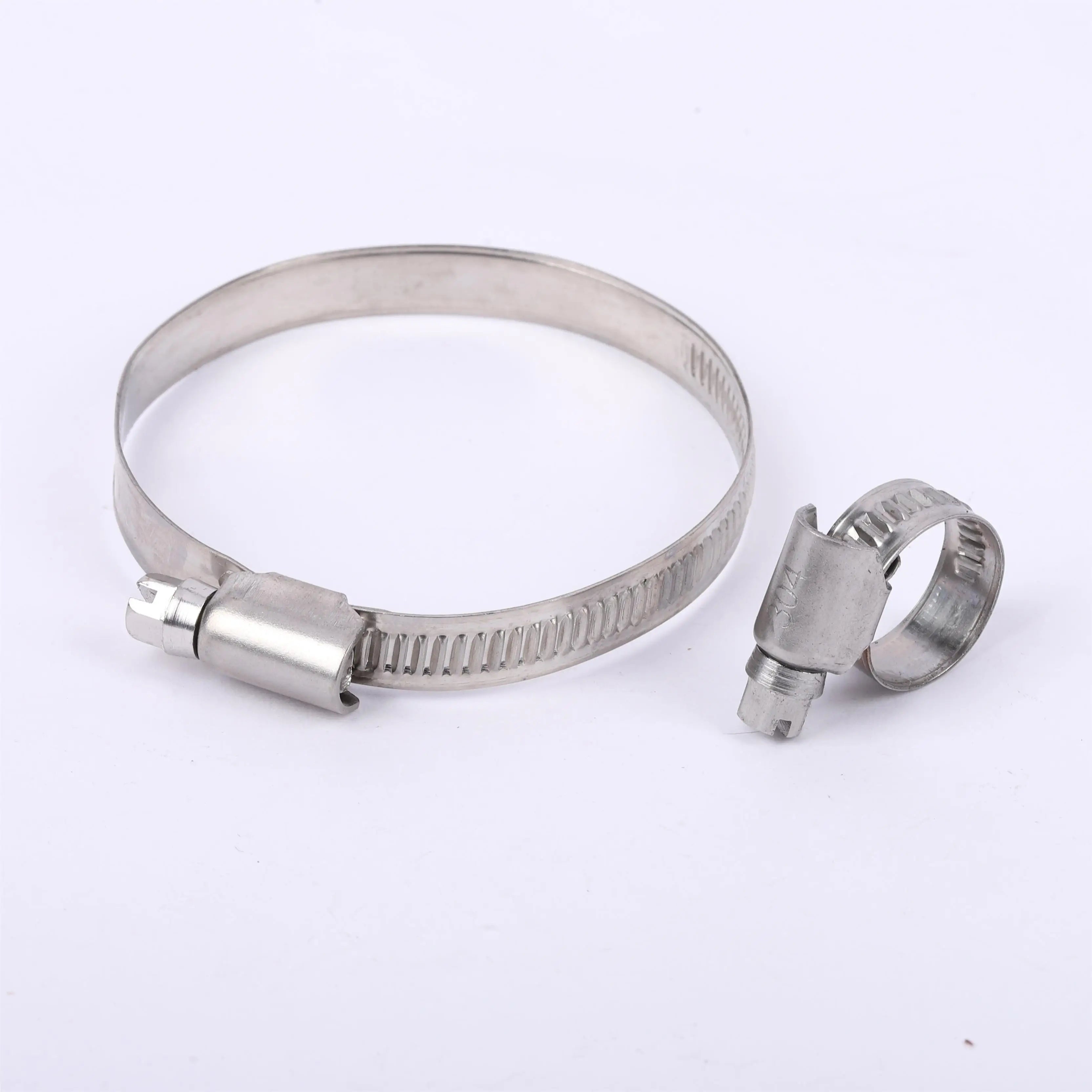 Stainless Steel 201 304 Germany Pipe Clip German Type 9mm Band Width Hose Clamp Range 8mm-200mm for Factory