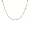 Gemnel Highest Quality 925 Silver 18k Gold Classic 2mm Round Box Chain Necklace