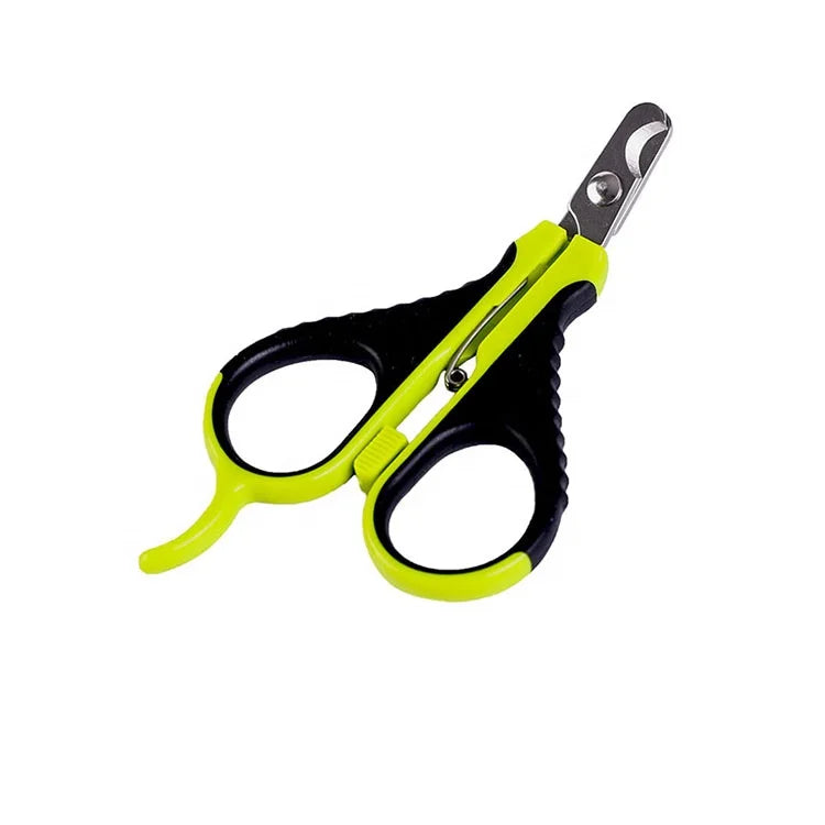 Pet Grooming Scissors Dogs Cats Stainless Steel & Plastic Eco-Friendly Professional Small Breed Claw Cutter Nail Clippers Tool