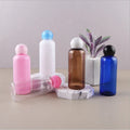 Low MOQ Hot Sale 1oz 2oz PET Plastic Lotion Bottle for Skin Care  Toner Plastic Bottle Mushroom Cap Rose Gold Toner Bottle