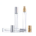 In Stock 10ml Thick Round/square Empty clear Glass Perfume Spray Bottle With Gold/silver Cap