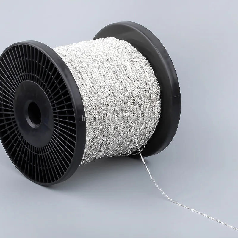 2.5mm Wholesale Bulk Jewelry Making Material Cable Chain in S925 Sterling Silver
