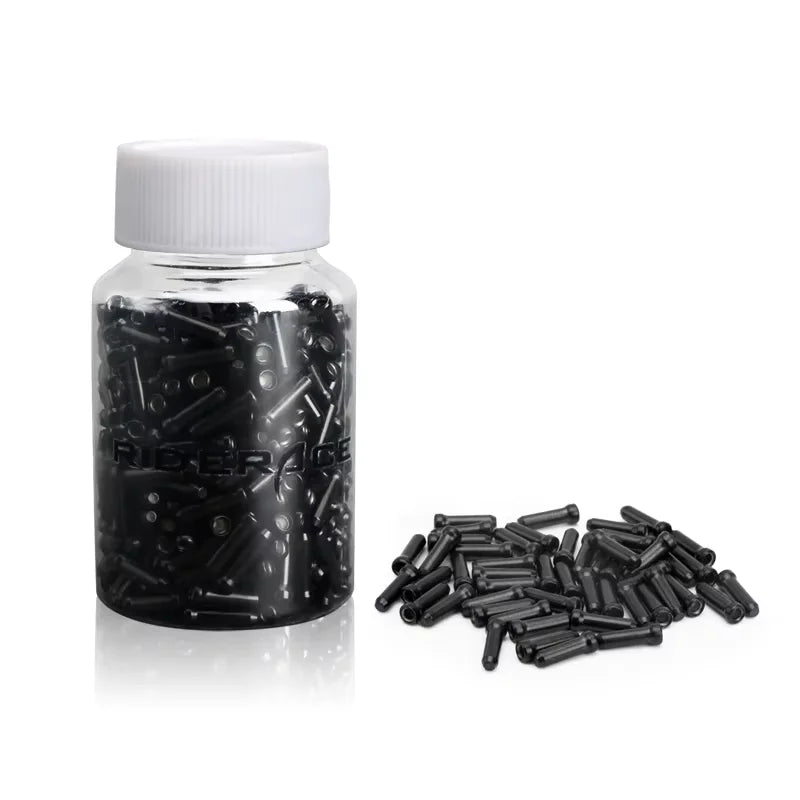 RIDERACE 500/50Pcs/set Bicycle Brake Wire Tail Cap Aluminum Alloy Road Bike Brake Shifter Cable End Caps Cycling Accessories