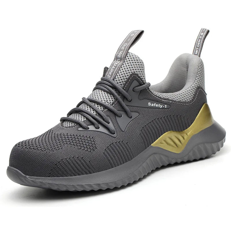 Safety Shoes Boots Steel Toe Outdoor Men's Lightweight Work Safety Shoes Breathable