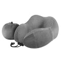 Special Designed Comfortable Memory Foam Neck Pillow Solid Pattern Woven Technique for Airplane Car Office Use