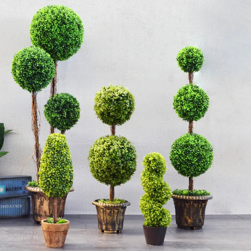 Vv386 New Style Topiary Plant Artificial Plants Artificial Trees Green Plants Bonsai Shopping Mall Hotel Home Coffee Shop Decor