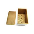 Commercial Grade Factory Price Gold Wave Design 450g Aluminum Loaf Pans Toast Bread Loaf Molds