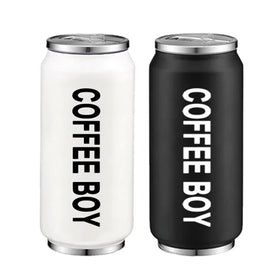 Cola Can Thermos Soda Can Mug Stainless Steel Insulated Drinking Water Tumbler Cup with Straw Student Cup