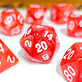 Custom Made 16mm D20 Polyhedral Acrylic DND Dice Set Pearl Marble Finish D20 Shape Board Games for Dungeons Dragons