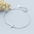 925 Sterling Silver Cross Shape Hand Charm Bracelets Fashion Jewelry for Women