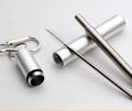 Custom logo Portable Retractable Reusable Metal Telescopic Stainless Steel 304 18/8 Metal Drinking Straw Brush Set