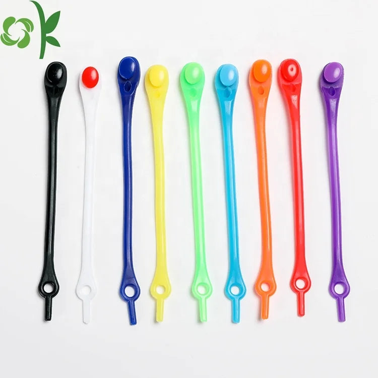 OKSILICONE Tieless Shoe Laces for Adults and Kids Silicone Elastic Shoelaces Promotional Business Gifts
