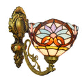 Lantern Contemporary Dining Led Light Farmhouse Kitchen Metal Villa With Stained Glass Shade Apartment Wall Lamps