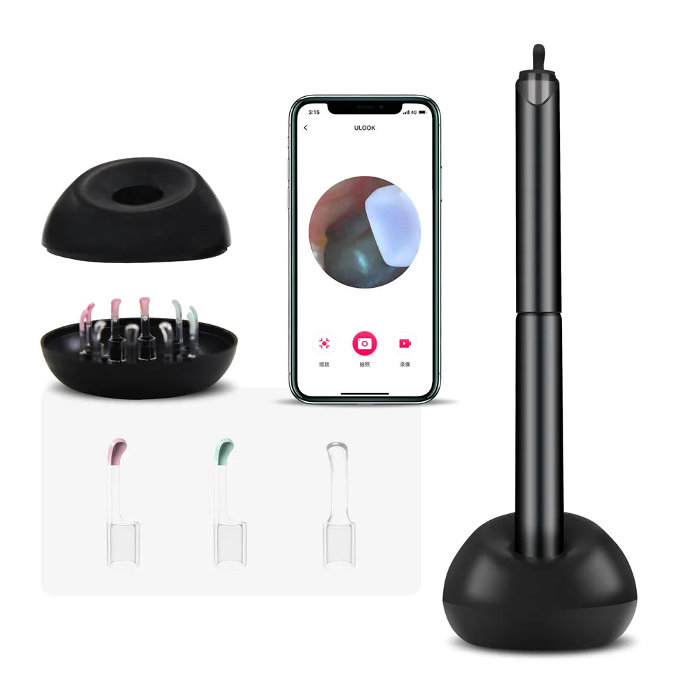 Oem Factory Smart Safe Ear Wax Remover Cleaner 1080p Wireless Ear Wax Cleaner IOS Portable Ear Cleaner