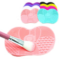Silicone Makeup Brush Cleanser Mat Fast Cleaning Tool for Cosmetic Brushes with Multi-Size Textures Durable & Quick Dry
