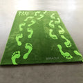 Hallway Carpet Hotel Wool High-Plie Entryway Rug Green Giant Tufted Carpet Custom Runners for Bedroom Laundry Room Bathroom MegaBDM