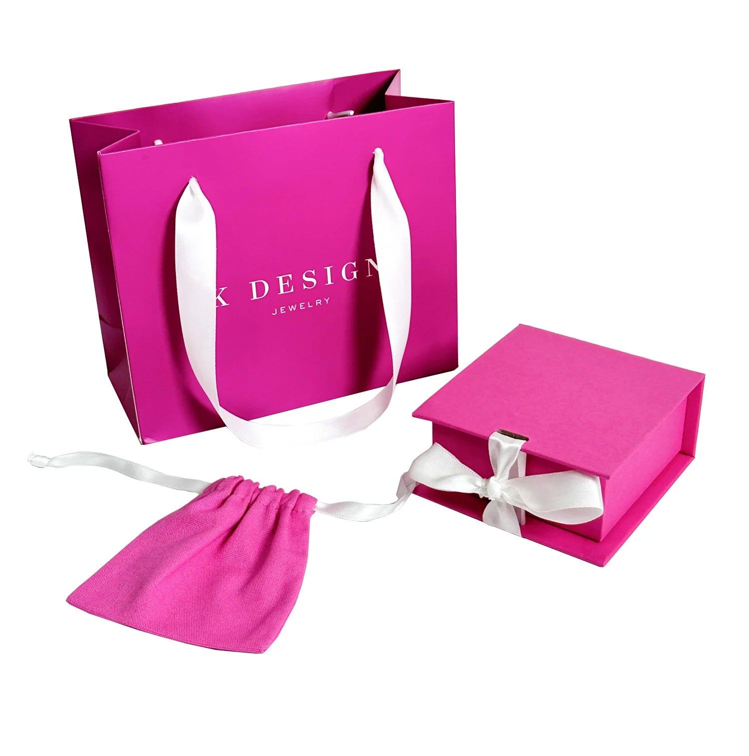 IDreampack Customized Ribbon Handle Jewelry Gift Paper Packaging Luxury Purple Shopping Hot Stamping Gold Logo