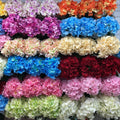 DREA Yiwu Factory Wholesale Price Good Quality 5 Branches Artificial Hydrangea Flowers for Wall Decoration