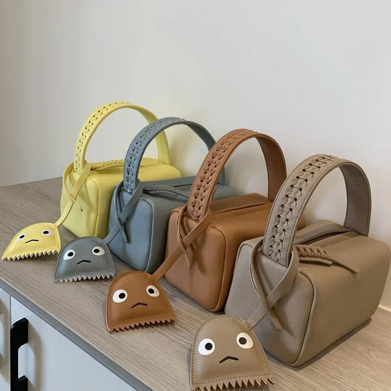Guangzhou Auyan Autumn New Mini Laser Small Square Bag Braided Handbag Senior Sense Chain Lipstick Crossbody Women's Mini Bags