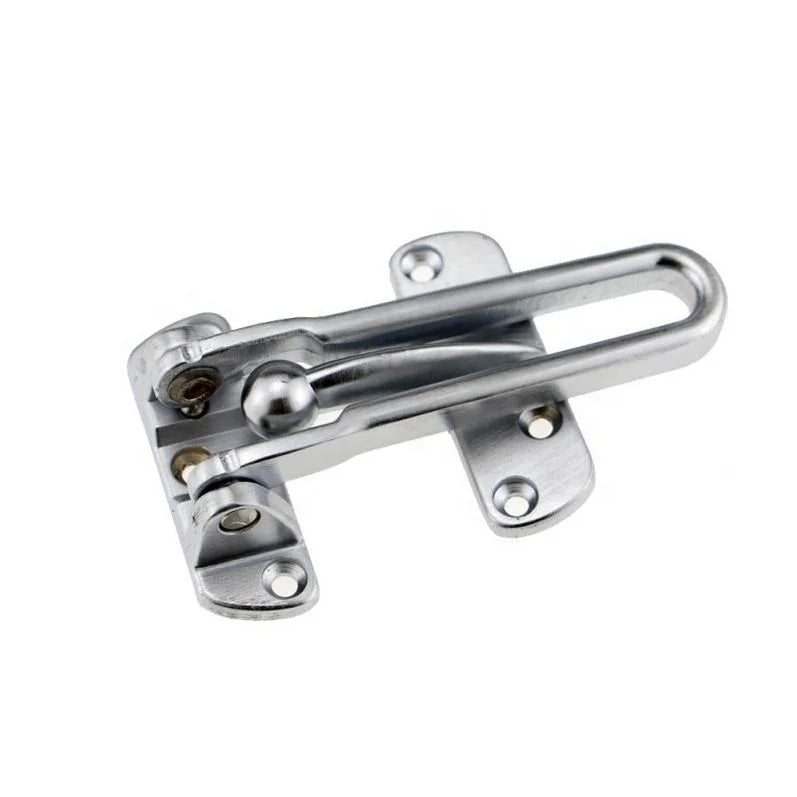 China Supplier Zinc Alloy Satin Chrome Security Bolt Door Safety Lock Buckle Door Guard