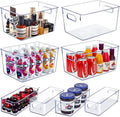 OWNSWING  Plastic Storage Bins  Kitchen Organization or Pantry Storage  Fridge Organizer and Storage Bins Cabinet Organizers