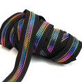 Deepeel ZT845 Garment Bag Zipper Accessories 5# Custom Resin Zippers Roll Rainbow Teeth Sewing Parts