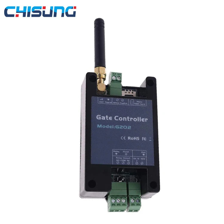 G202 GSM 2G/4G Smart Gate Opener Wireless Automatic Door Receiver Free Call Remote Relay Switch for Light/Lamp/LED Timer Switch