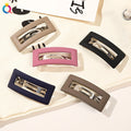 QIYUE Korean Fashion Hairpins Simple Frosted Spring Clips Hairpins Women's Hair Accessories