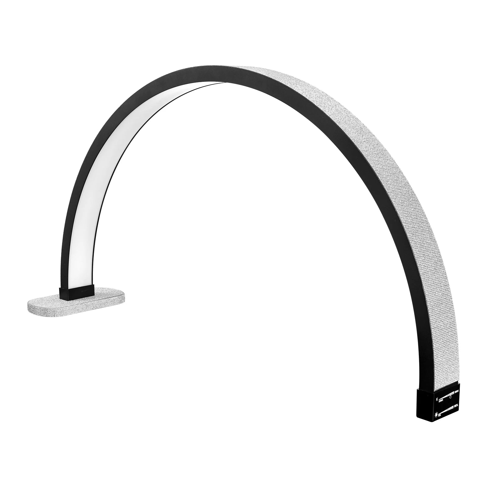 Fosoto 30inch 45W Led UV Nail Lamp Table Lamp Beauty Salon Lighting Desktop Arch Ring Light Manicure Lamp for Nail Tattoo  Salon
