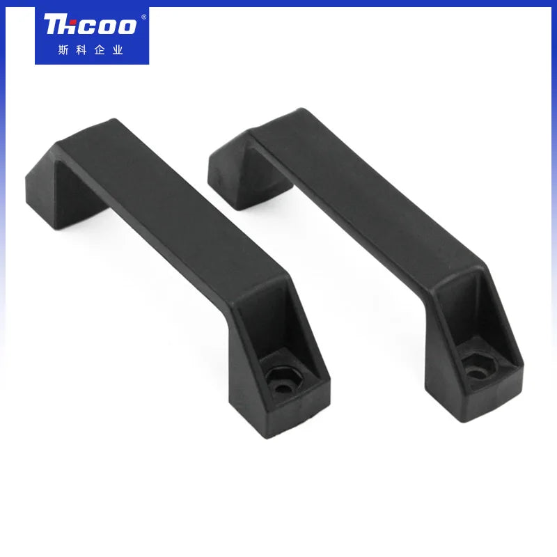 Black 150mm Plastic Modern Furniture Cabinet Handle for Aluminium Profile