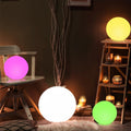 RGB LED Ball Outdoor Use Christmas IP65 Waterproof Rechargeable Dimmable Remote Control Lights for Pool and Seaside