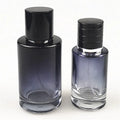 Wholesale 50 ml 30 ml Black Round Glass Bottle for Perfume with Spray
