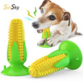 SinSky Rubber Chew Dog Toy Aggressive Pet Supplies Product Squeaky Dog Toys Doggy Brushing Stick Corn Shape Chew Dog Toy