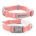 Slub Cotton Prevent Allergy Dog Collar Customize Logo Cloth Pet Collar Wholesale