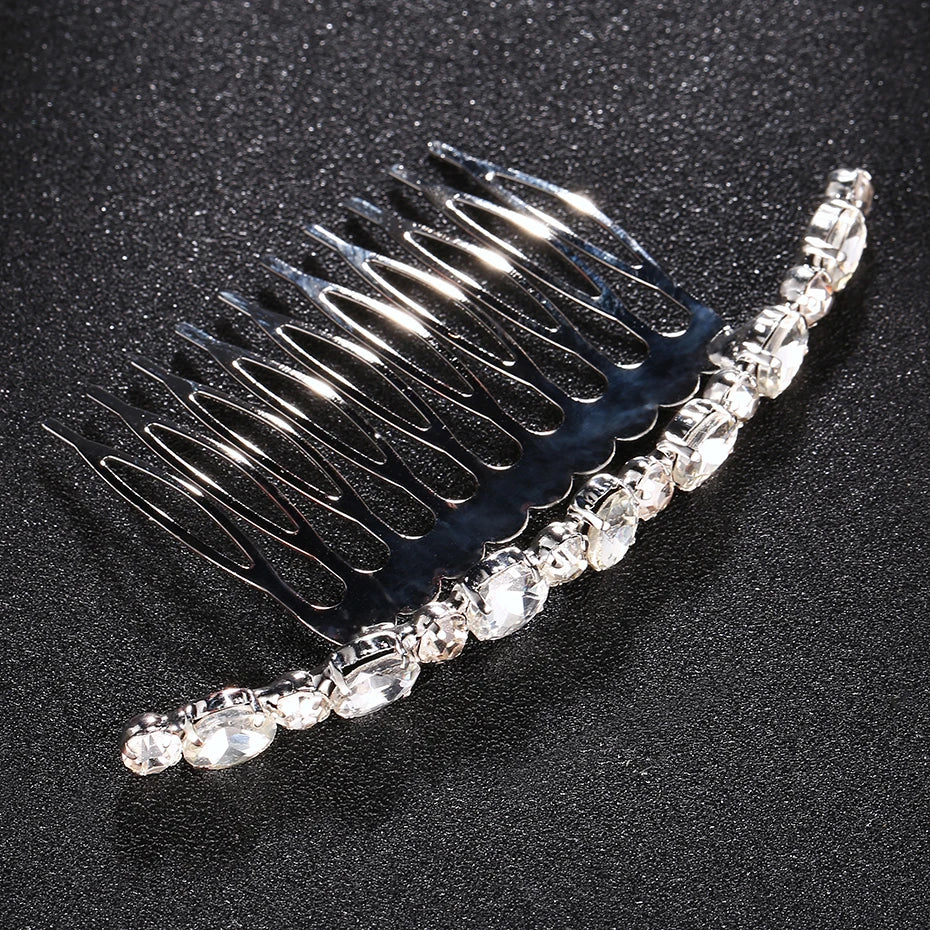 Elegant Fashion Wedding Hair Ornaments Crystal Alloy Bridal Hair Comb Headpieces for Women Jewelry Gifts