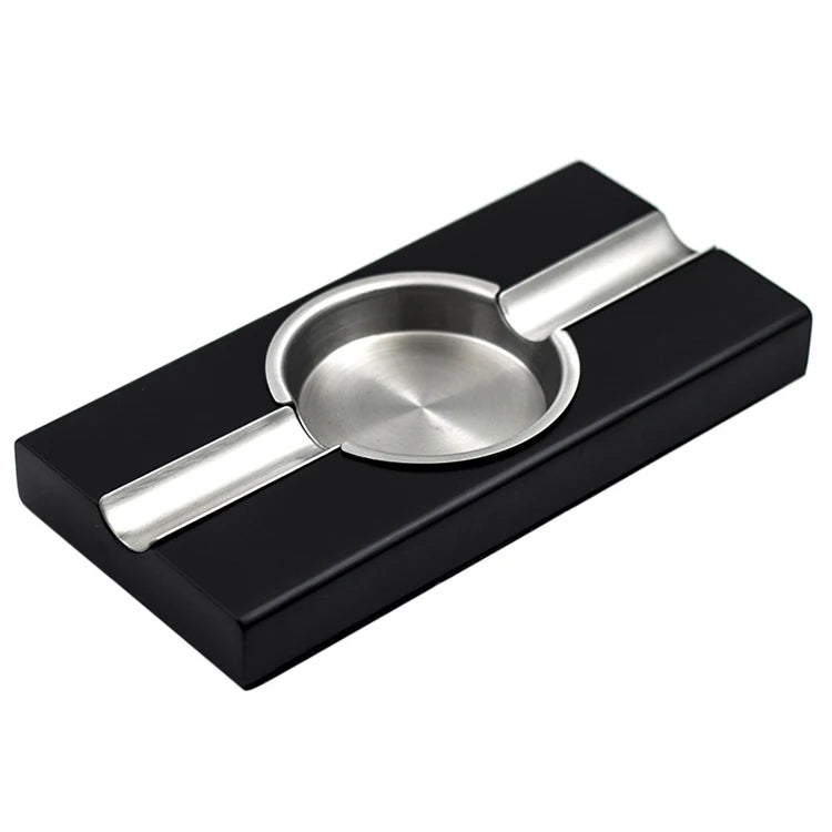 Luxury Large Fancy Portable Custom Logo Metal Cigar Ashtray Cigar Accessories Gift Set