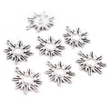 10pcs 28x24mm Sunflower Antique Silver Plated Charms Pendant DIY Jewelry Making Findings Supplies for Necklace Bracelet