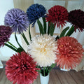 Wholesale Realistic Artificial 10 Heads Chrysanthemum Ball Flower Bouquets for Home Decor Christmas & Graduation