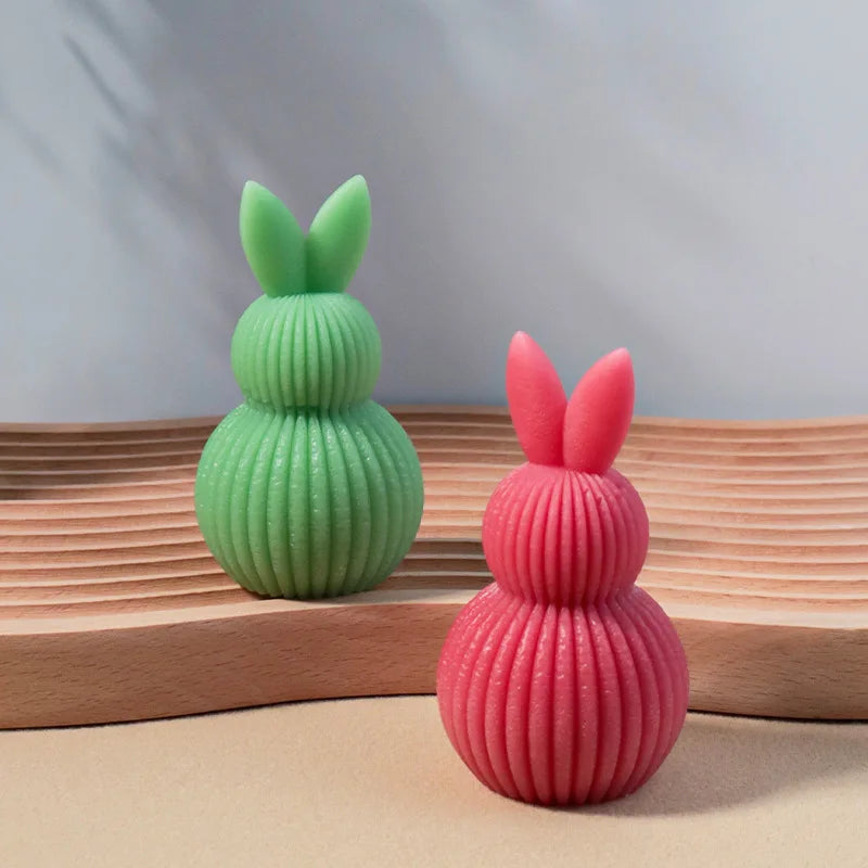 Double Ball Rabbit Aromatherapy Candle Mold DIY Handmade Gift Aromatherapy Decoration Mold