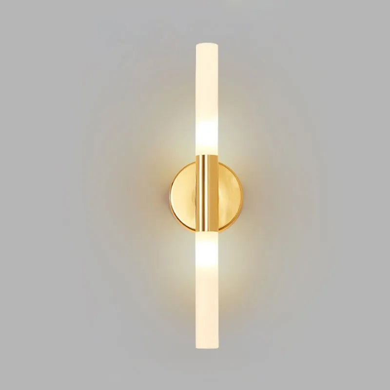 Jpungsun Nordic Gold Living Room Hallway Long Wall Light Mirror Light Background Decoration Bedroom Bedside Light Wall Lamp