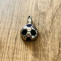 Vintage Children's Football Soccer Pendant Openable Stainless Steel Ash Keepsake Holder Memorial Cremation Urn