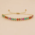 Go2boho Miyuki 7 Rows of 21 Small Flowers Rice Beads Woven Bracelet Adjustable Fashion Gift 2023 New in